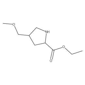 ethyl (2S,4S)-4-(methoxymethyl)pyrrolidine-2-carboxylate Structure