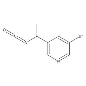 3-Bromo-5-(1-isocyanatoethyl)pyridine Structure