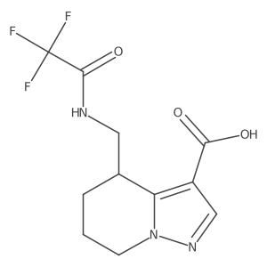 4-[(2,2,2-trifluoroacetamido)methyl]-4H,5H,6H,7H-pyrazolo[1,5-a]pyridine-3-carboxylic acid Structure