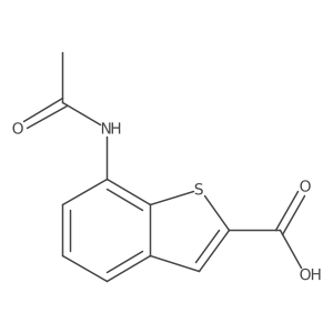 7-Acetamido-1-benzothiophene-2-carboxylic acid Structure