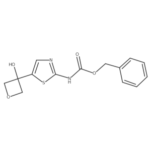 benzyl N-[5-(3-hydroxyoxetan-3-yl)-1,3-thiazol-2-yl]carbamate结构式