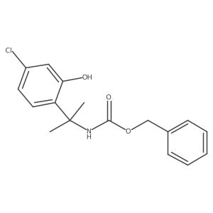 benzyl N-[2-(4-chloro-2-hydroxyphenyl)propan-2-yl]carbamate结构式