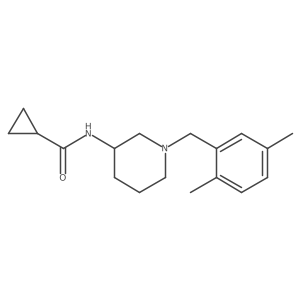 N-{1-[(2,5-dimethylphenyl)methyl]piperidin-3-yl}cyclopropanecarboxamide Structure