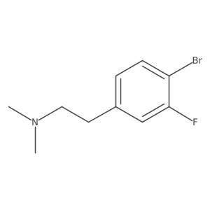 2-(4-Bromo-3-fluorophenyl)-N,N-dimethylethanamine结构式