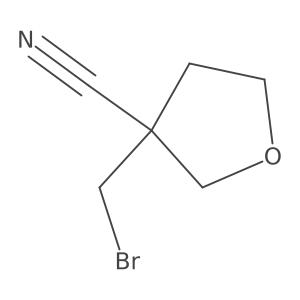 3-(Bromomethyl)oxolane-3-carbonitrile Structure