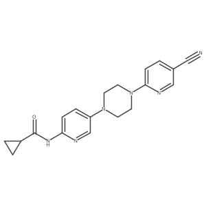 N-{5-[4-(5-cyanopyridin-2-yl)piperazin-1-yl]pyridin-2-yl}cyclopropanecarboxamide Structure