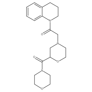 2-[2-(Morpholine-4-carbonyl)morpholin-4-yl]-1-(1,2,3,4-tetrahydroquinolin-1-yl)ethan-1-one Structure