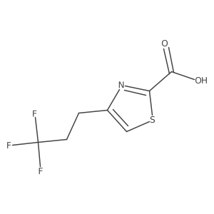 4-(3,3,3-Trifluoropropyl)thiazole-2-carboxylic acid结构式