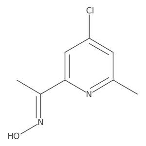 1-(4-Chloro-6-methyl-2-pyridinyl)ethanone oxime Structure