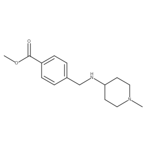 Methyl 4-(N-[1-methylpiperidine-4-yl]aminomethyl)benzoate结构式