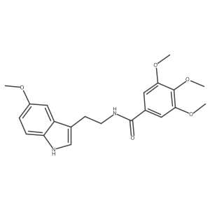 3,4,5-trimethoxy-N-[2-(5-methoxy-1H-indol-3-yl)ethyl]benzamide Structure