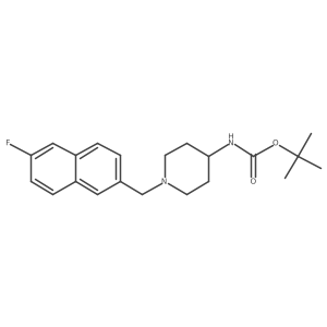 1,1-Dimethylethyl N-[1-[(6-fluoro-2-naphthalenyl)methyl]-4-piperidinyl]carbamate Structure