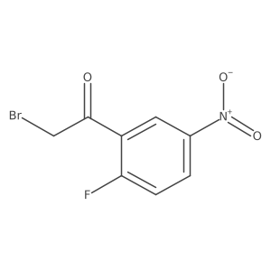 2-Bromo-1-(2-fluoro-5-nitrophenyl)ethanone Structure
