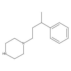 1-(3-Phenylbutyl)piperazine结构式