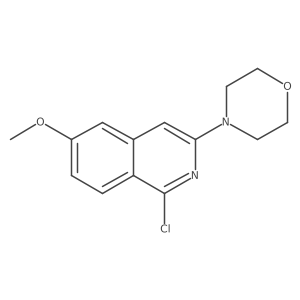 4-(1-Chloro-6-methoxyisoquinolin-3-yl)morpholine结构式