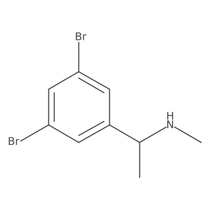 3,5-Dibromo-N,I+/--dimethylbenzenemethanamine Structure