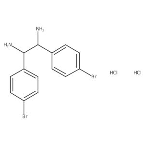 (S,S)-1,2-Bis-(4-bromophenyl)ethane-1,2-diamine dihydrochloride结构式