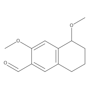 5,6,7,8-Tetrahydro-3,5-dimethoxy-2-naphthalenecarboxaldehyde结构式