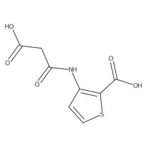 3-[(2-Carboxyacetyl)amino]-2-thiophenecarboxylic acid Structure