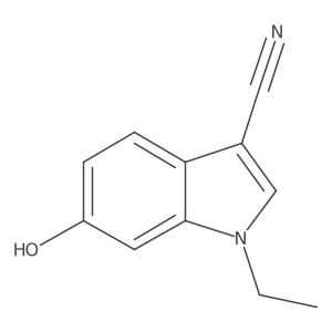 6-hydroxy-1-ethyl-1H-indole-3-carbonitrile Structure