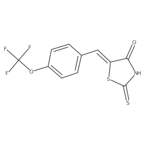 (Z)-2-thioxo-5-(4-(trifluoromethoxy)benzylidene)thiazolidin-4-one Structure