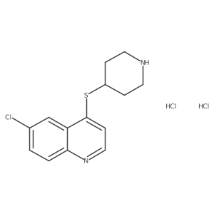 6-Chloro-4-(4-piperidinylthio)quinoline dihydrochloride Structure