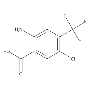 2-Amino-5-chloro-4-(trifluoromethyl)benzoic acid Structure