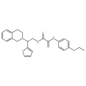N1-(2-(3,4-dihydroisoquinolin-2(1H)-yl)-2-(furan-2-yl)ethyl)-N2-(4-ethoxyphenyl)oxalamide Structure