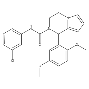 N-(3-chlorophenyl)-1-(2,5-dimethoxyphenyl)-3,4-dihydropyrrolo[1,2-a]pyrazine-2(1H)-carboxamide Structure