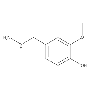4-(Hydrazinylmethyl)-2-methoxyphenol结构式