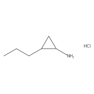 Trans-2-propylcyclopropan-1-amine hydrochloride Structure