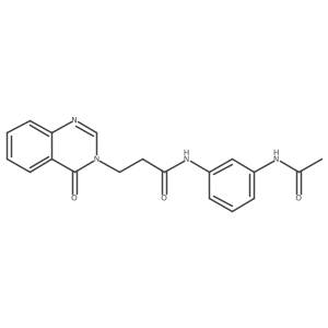 N~1~-[3-(acetylamino)phenyl]-3-[4-oxo-3(4H)-quinazolinyl]propanamide Structure