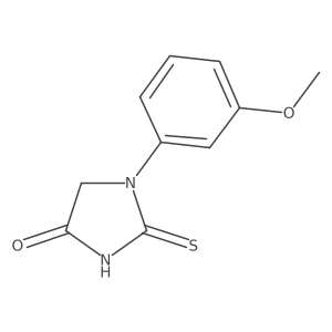 1-(3-Methoxyphenyl)-2-sulfanylideneimidazolidin-4-one结构式