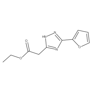 ethyl 2-[3-(furan-2-yl)-1H-1,2,4-triazol-5-yl]acetate Structure
