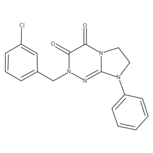 2-(3-chlorobenzyl)-8-phenyl-7,8-dihydroimidazo[2,1-c][1,2,4]triazine-3,4(2H,6H)-dione结构式