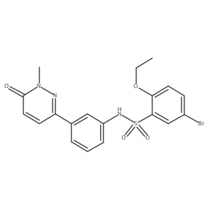 5-bromo-2-ethoxy-N-(3-(1-methyl-6-oxo-1,6-dihydropyridazin-3-yl)phenyl)benzenesulfonamide Structure