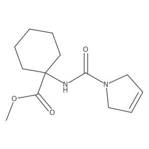 Methyl 1-(2,5-dihydro-1H-pyrrole-1-carboxamido)cyclohexane-1-carboxylate Structure