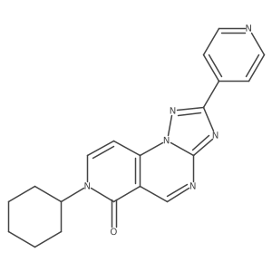 7-cyclohexyl-2-(pyridin-4-yl)pyrido[3,4-e][1,2,4]triazolo[1,5-a]pyrimidin-6(7H)-one Structure