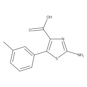 2-Amino-5-m-tolyl-thiazole-4-carboxylic acid Structure