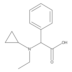 (R)-2-(Cyclopropyl(ethyl)amino)-2-phenylacetic acid结构式
