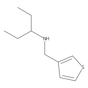 (Pentan-3-yl)(thiophen-3-ylmethyl)amine Structure