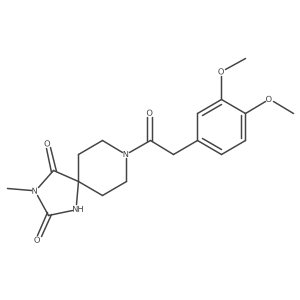 8-[2-(3,4-Dimethoxyphenyl)acetyl]-3-methyl-1,3,8-triazaspiro[4.5]decane-2,4-dione Structure