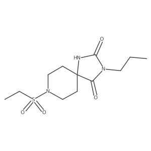 8-(Ethanesulfonyl)-3-propyl-1,3,8-triazaspiro[4.5]decane-2,4-dione结构式