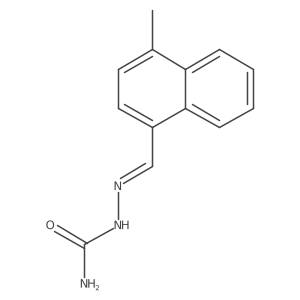2-[(4-Methyl-1-naphthalenyl)methylene]hydrazinecarboxamide结构式