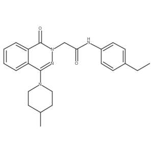 N-(4-ethylphenyl)-2-[4-(4-methylpiperidin-1-yl)-1-oxo-1,2-dihydrophthalazin-2-yl]acetamide Structure