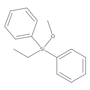 Silane, ethylmethoxydiphenyl- Structure
