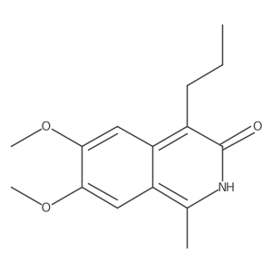 6,7-Dimethoxy-1-methyl-4-propyl-3(2h)-isoquinolinone结构式