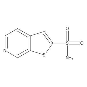 Thieno[2,3-c]pyridine-2-sulfonamide结构式