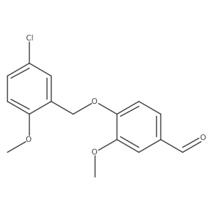 4-[(5-Chloro-2-methoxyphenyl)methoxy]-3-methoxybenzaldehyde Structure