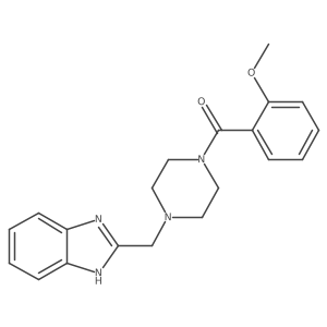 2-{[4-(2-methoxybenzoyl)piperazin-1-yl]methyl}-1H-1,3-benzodiazole结构式